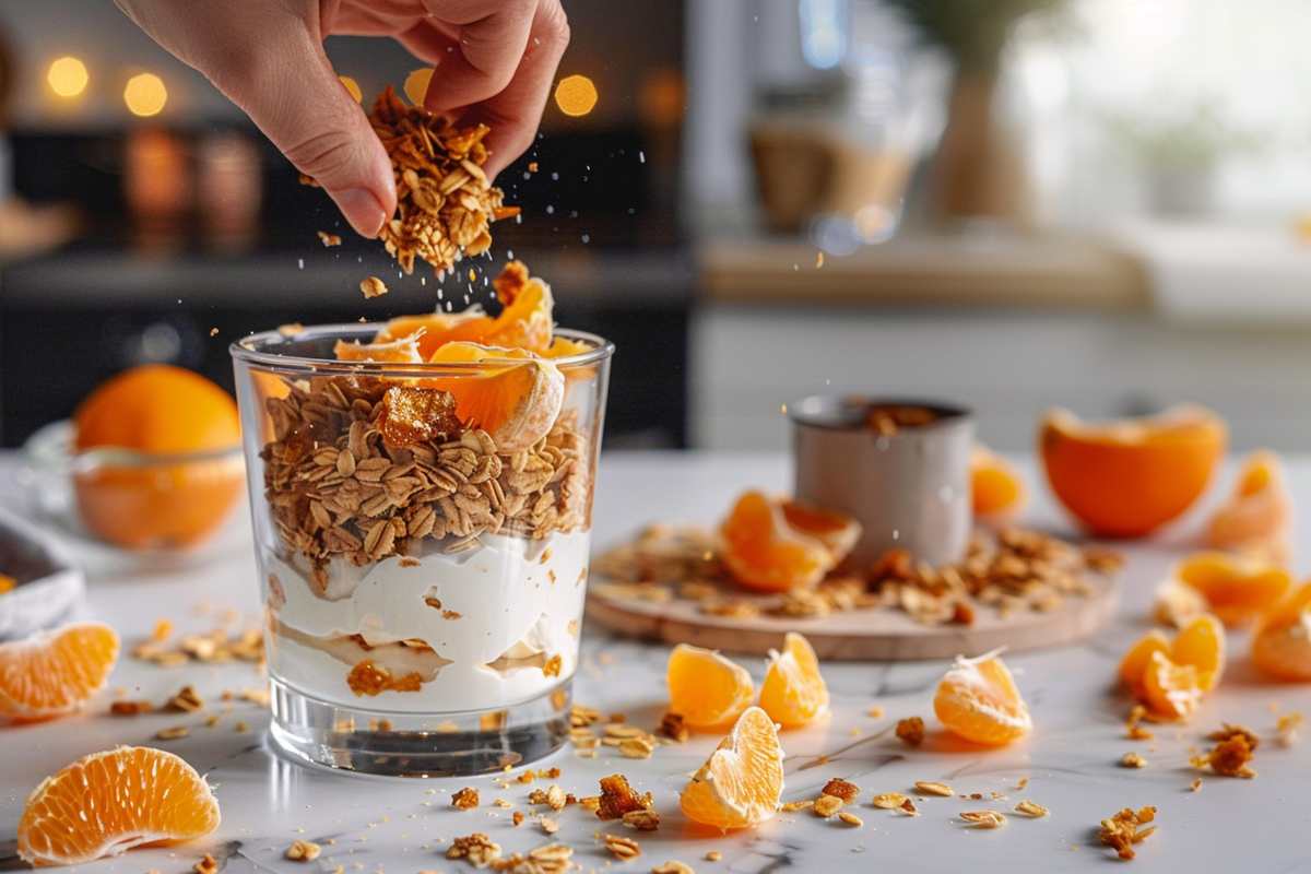 Delicious Freeze Dried Tangerine Parfait